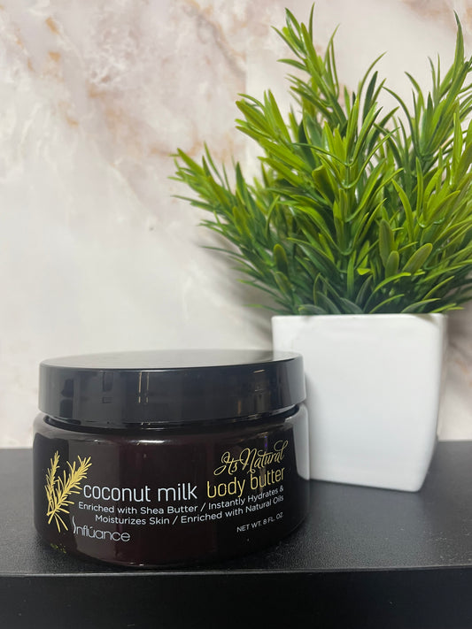 It’s natural Coconut Milk body butter