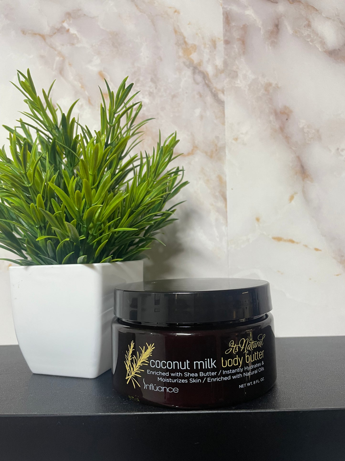 It’s natural Coconut Milk body butter