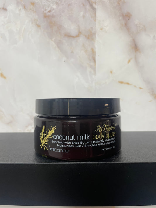 It’s natural Coconut Milk body butter